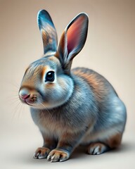 illustration d'un lapin domestique 