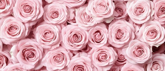 Fototapeta premium Seamless Pink Roses Pattern High-Resolution Background Romantic Floral Design