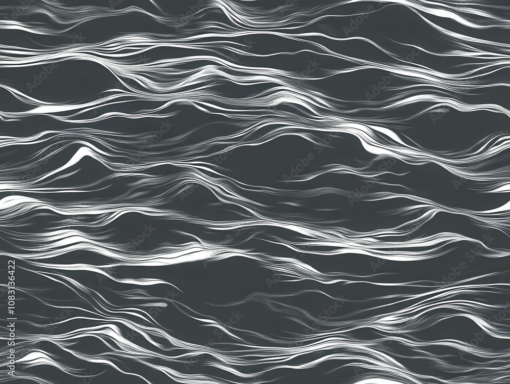 Aufkleber subtle rippling water surface with reflections and gentle waves creating artistic effect for natural