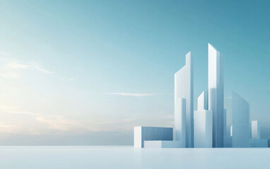 Fototapeta premium Highly developed futuristic technological cityscape 