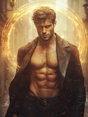 handsome man - magical fantasy - generative ai