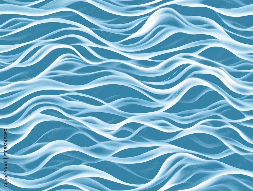 Poster gentle rippling water surface with soft reflections and subtle movements creating a serene and calmi