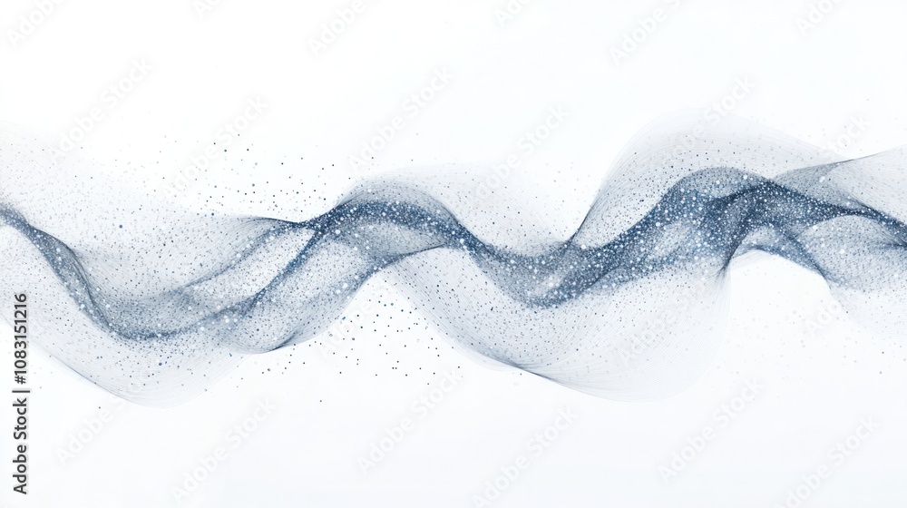 Poster the design features stunning flowing lines and a mix of soft colors that reflect advanced technology