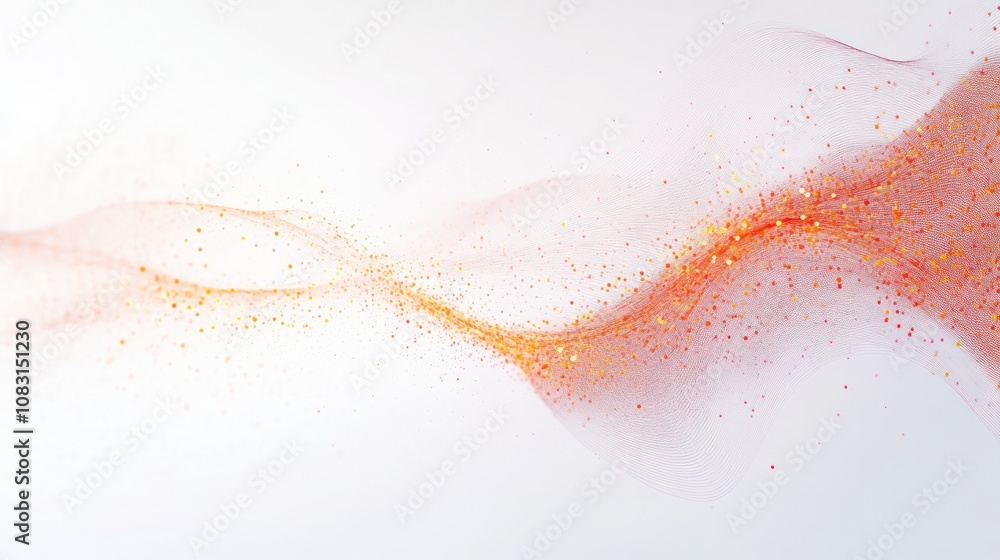 Poster the design features stunning flowing lines and a mix of soft colors that reflect advanced technology