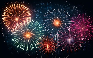 Fototapeta premium fireworks in the night sky