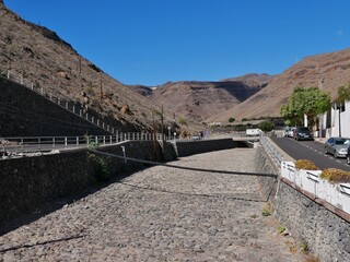Flussbett in Playa de Santiago