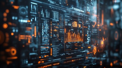 Obraz premium Futuristic Cityscape.