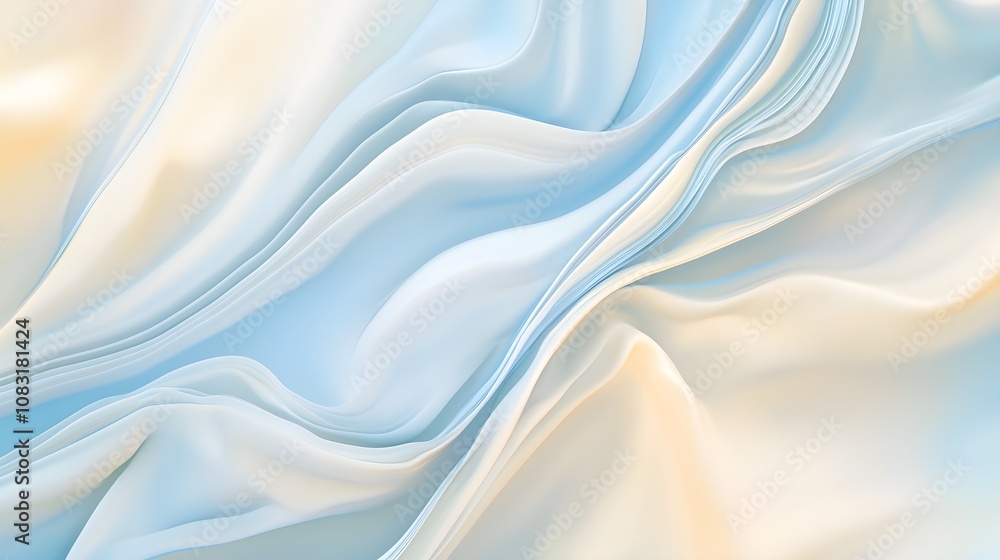 Canvas Prints soft light blue and cream gradient background