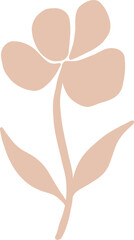 Hand Drawn Doodle Flower Shape