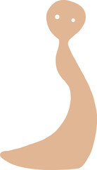 Hand Drawn Doodle Ghost Shape