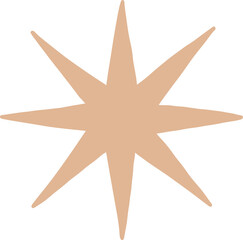 Fototapeta premium Hand Drawn Doodle Star Shape