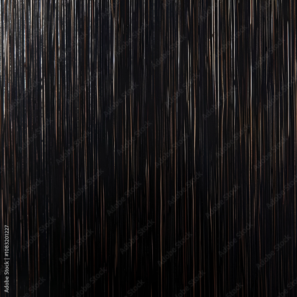 Poster a textured surface with vertical lines in dark tones, creating a minimalist aesthetic.