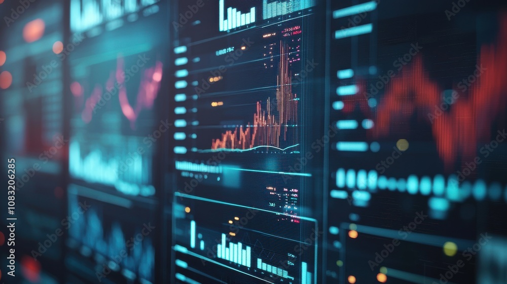 Poster data analysis visualization in modern digital environment