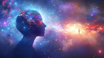 Obraz premium Quantum coherence, quantum theory, quantum interaction, business development. Quantum. Illustration