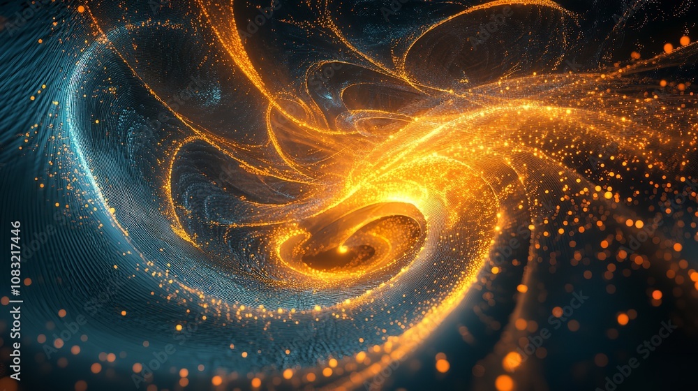 Poster _abstract_background_element._fractal_graphics_series.compos