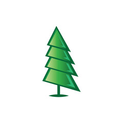 Fototapeta premium christmas pines tree icon design vector illustration