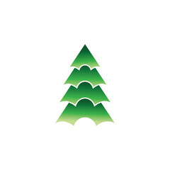 Obraz premium christmas pines tree icon design vector illustration