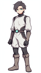 Fototapeta premium Stylish Anime Boy Character Design