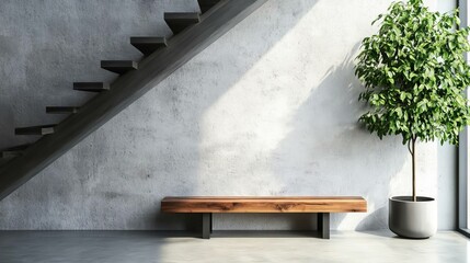 Minimalist Indoor Space: Embracing Natural Light and Contemporary Design