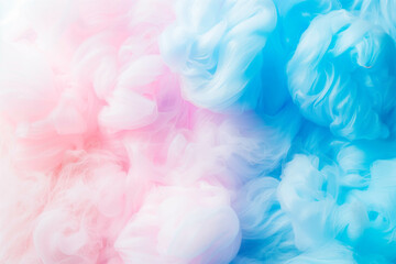 Fototapeta premium Colorful cotton candy in soft pastel color background, romantic pastel texture background