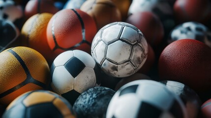 A Diverse Collection of Sports Balls: From Soccer to Basketball for Every Athlete's Needs