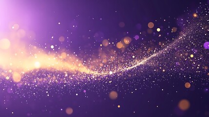 Dynamic sparkling particles abstract scene digital artwork ethereal atmosphere close-up view cosmic vibes
