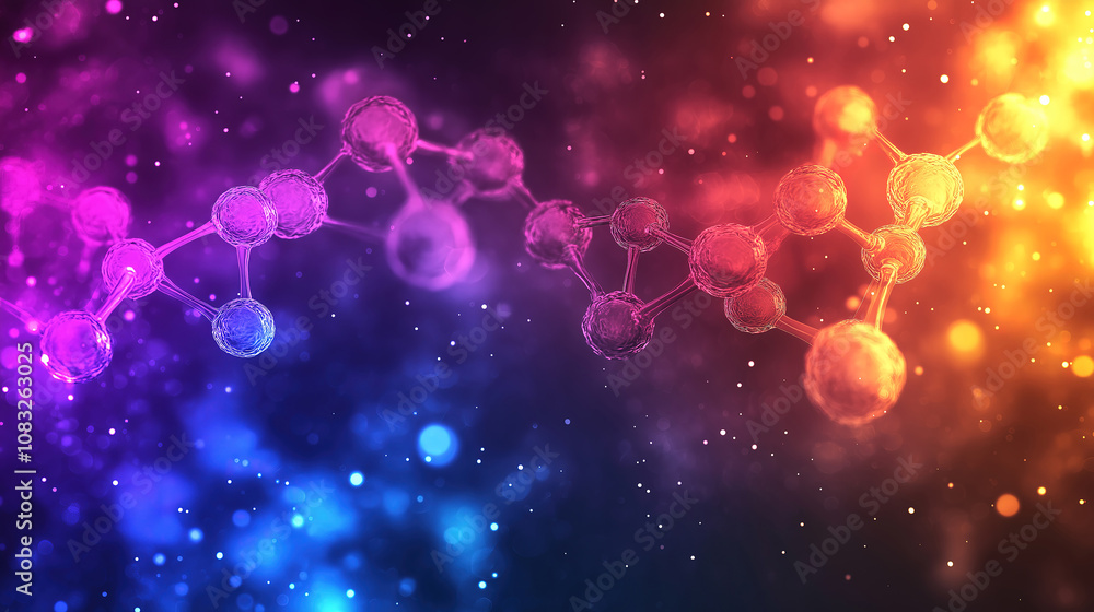 Poster futuristic technology medical background with abstract design and digital patterns