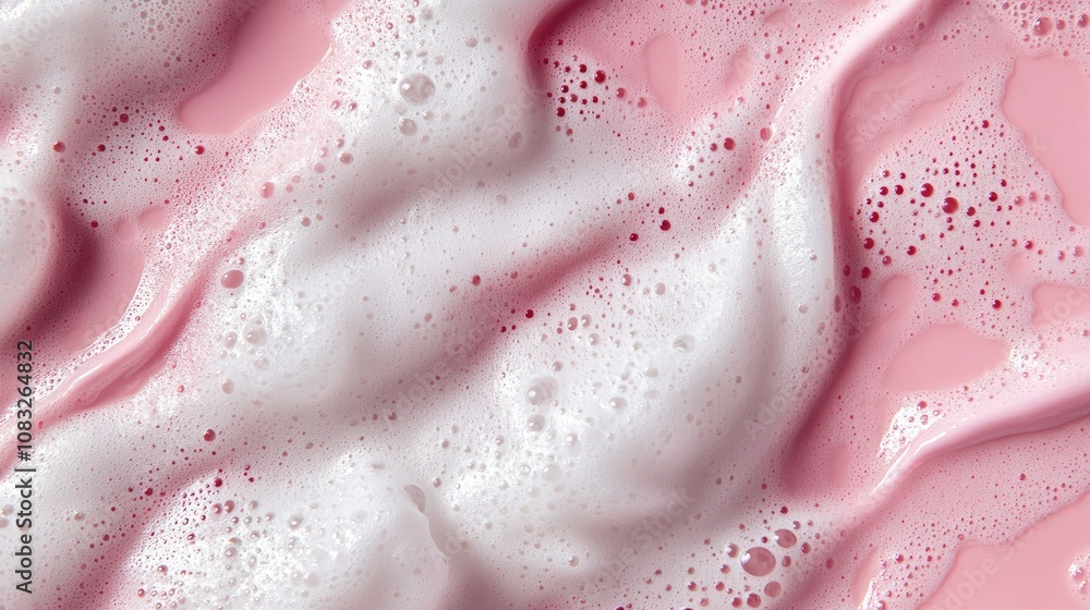 Poster abstract pink foamy wave texture creating an appealing background for design elements, advertising, 