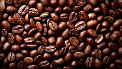 Obraz premium Texture of coffee beans
