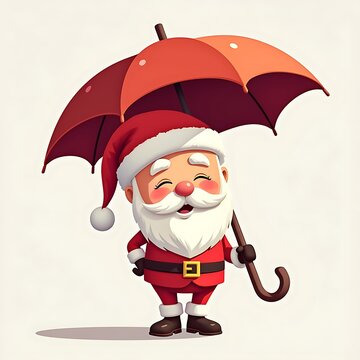 recommend clip art: Santa or Umbrella Icon vector White Background,Close up photo of cool stylish trendy santa,Close up photo of cool stylish trendy santa