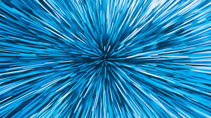 Dynamic blue burst of light resembling energy waves in a vibrant abstract design