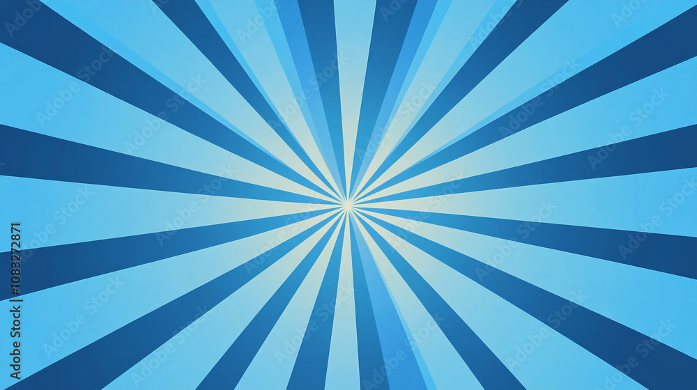 Aufkleber bright blue radial burst design creating a dynamic background for digital projects and graphics