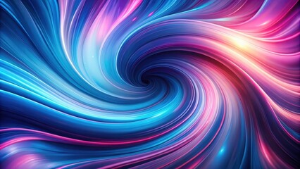 Obraz premium Abstract Swirling Vortex of Vibrant Hues, Blending Colors in a Dynamic Display of Motion and Light