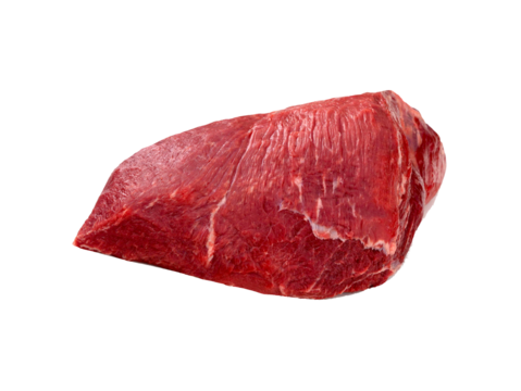 Beef shoulder clod arm roast. Isolated from the background.	