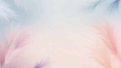 Obraz premium AI GENERATE modern minimalist background with soft gradients, featuring smooth pastel shades of blue and pink, creating a calming and professional visual texture