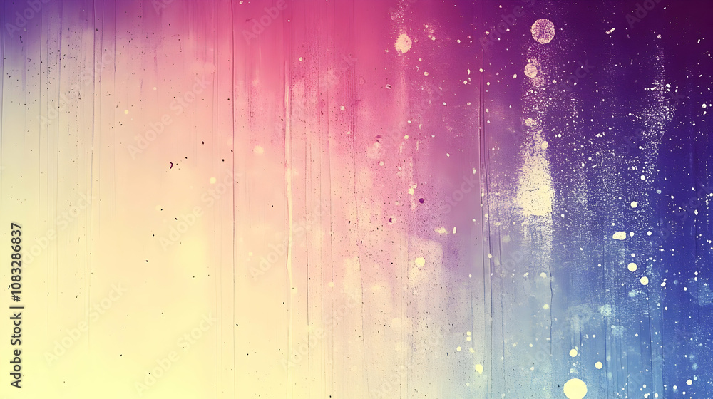 Poster abstract background with colorful gradient and spots