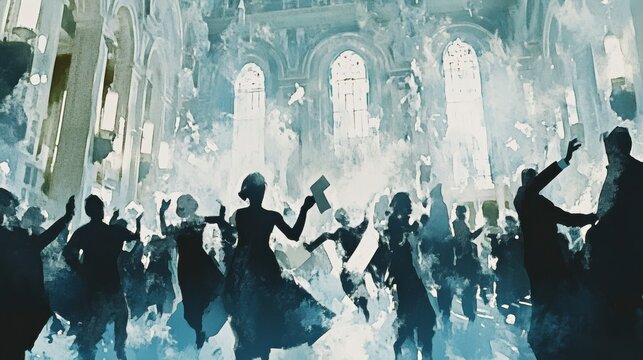 Joyful Celebration of Simchat Torah with Dance