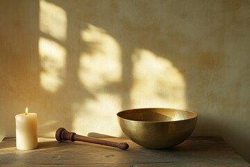 Singing Bowl and Candle