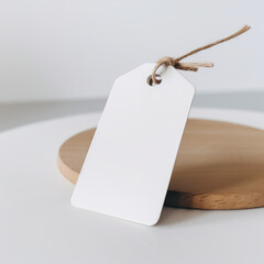 Hangtag mockups, Hanging label tag mockup, favor tag mockup, wedding favor tag mockup, swing tag mockup - A versatile template for showcasing your branding and design ideas in various industries