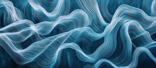 Abstract Blue Swirls Background