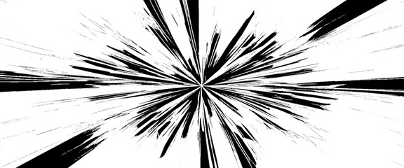 Vector circular starburst explosion texture. Distressed uneven grunge background.