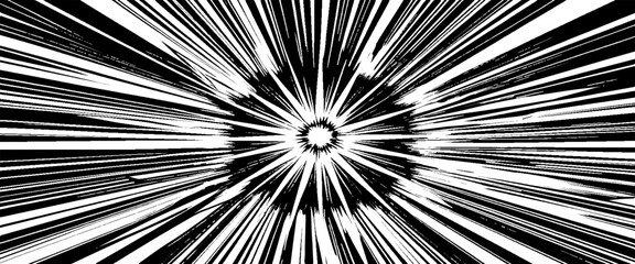 Vector circular starburst explosion texture. Distressed uneven grunge background.