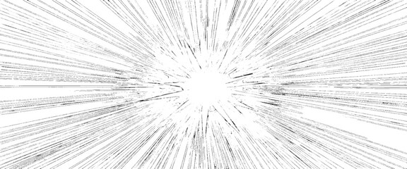 Obraz premium Vector circular starburst explosion texture. Distressed uneven grunge background.