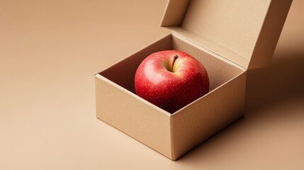 Apple in box