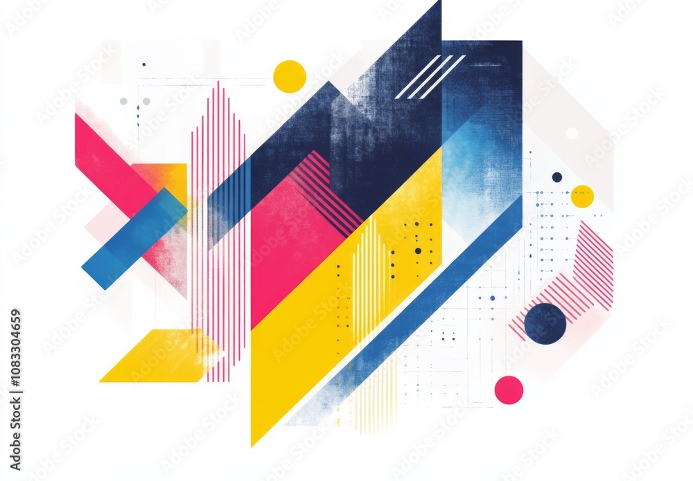 Poster abstract colorful background with arrows