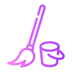 mop Line Gradient Icon