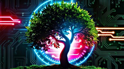 symbiosis of technology and nature