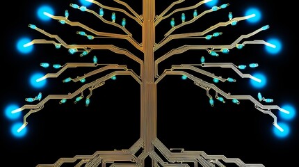 electronic circuit circuit forming a tree