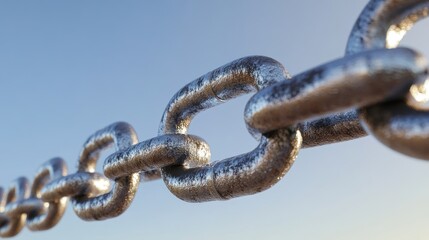 Obraz premium Chain of Metal - Strength, Unity, and Connection
