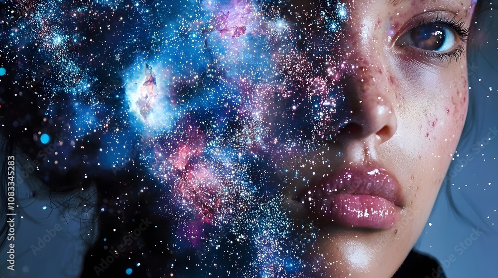 Poster explore the cosmic connection between human emotions and the universe a visual journey into inner wo